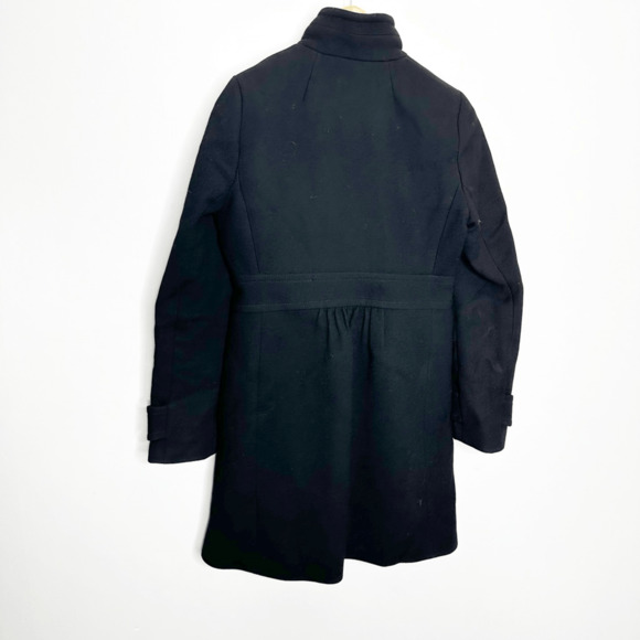 J. CREW Double Cloth Coletta Lady Day Italian Wool Coat Black womens size 4 - Picture 5 of 5